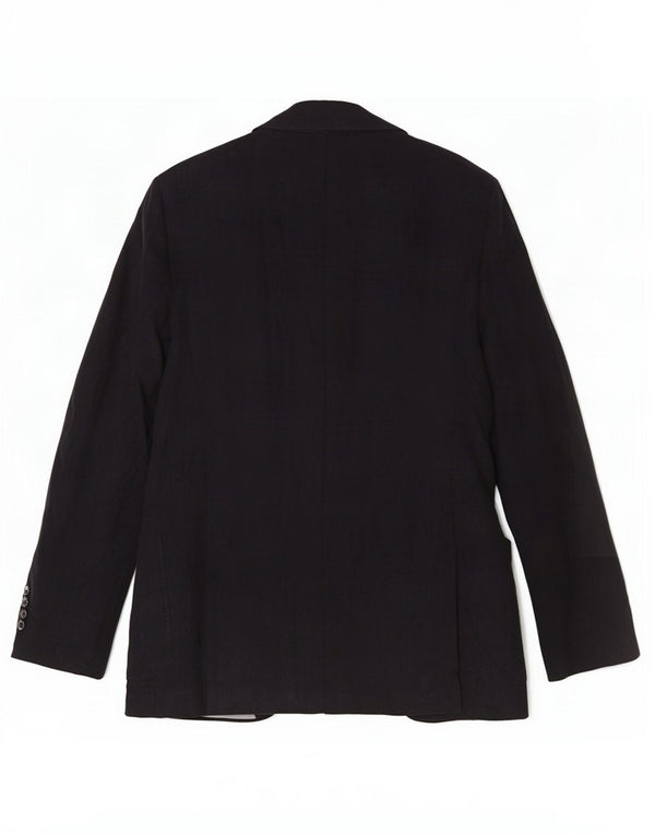 Henry Cottons Veste blazer à 2 boutons pour homme IT 50 Large Bleu marine en coton
