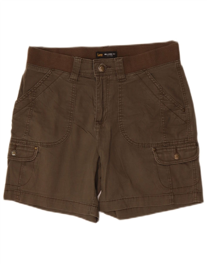 LEE Short cargo taille moyenne pour femme, coupe décontractée, US 6, W30, coton kaki