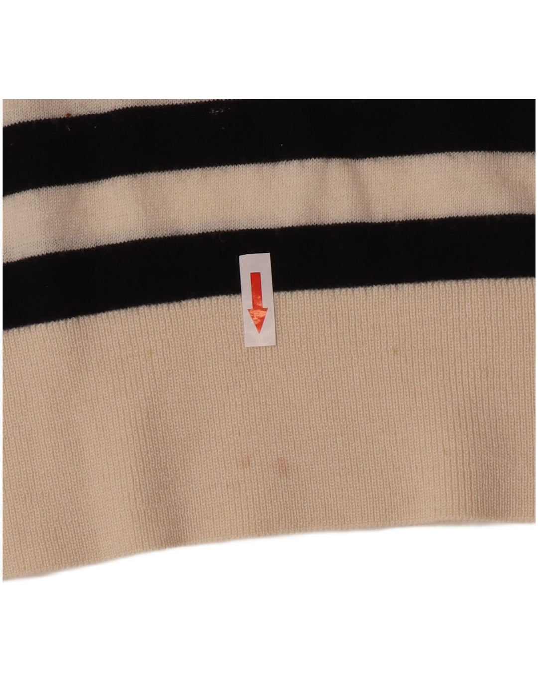 Cos Pull surdimensionné à col rond pour femme UK 10 Petit rayé noir