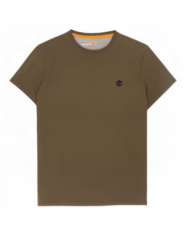 Timberland T-shirt slim fit pour hommes, grand coton kaki