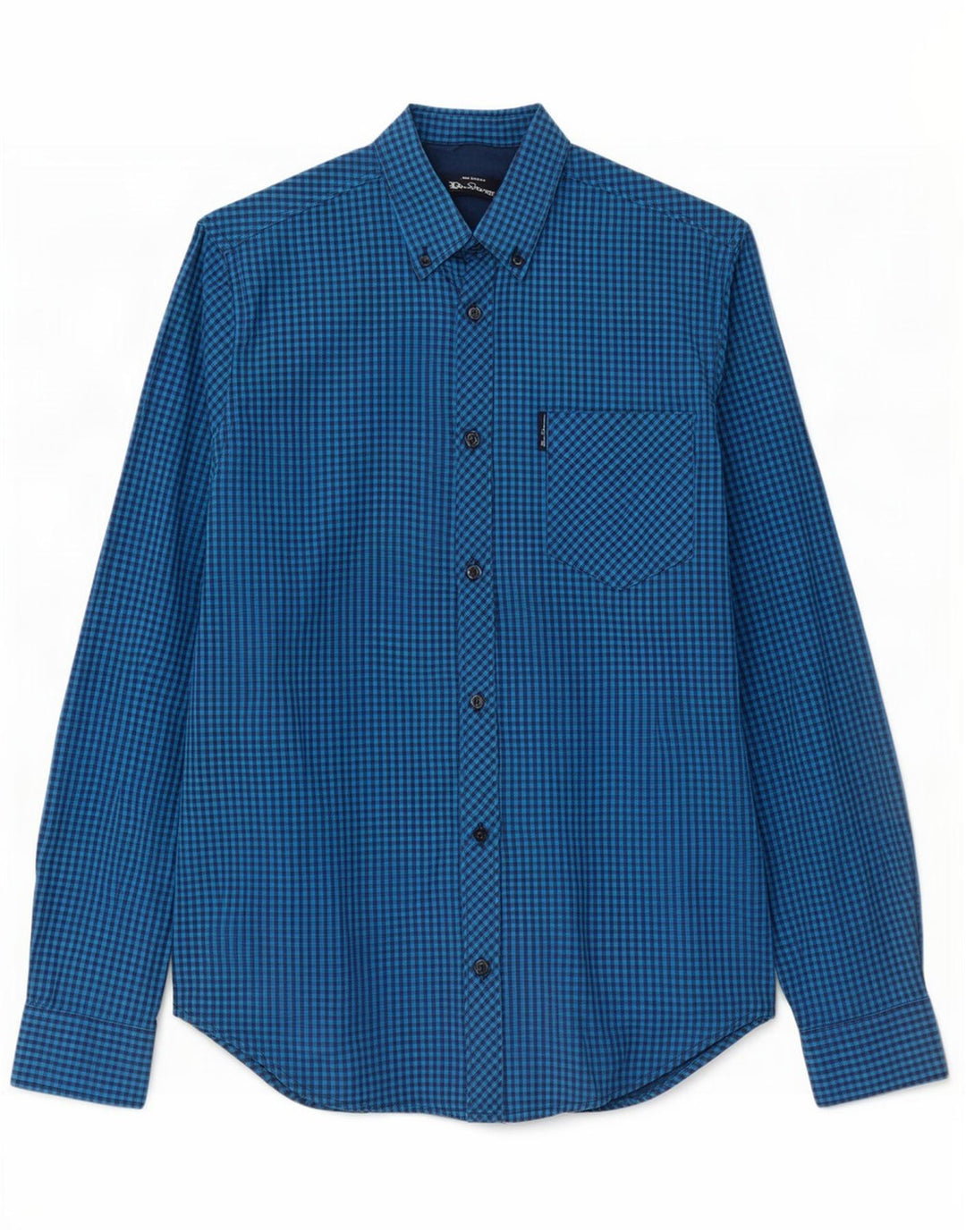 Ben Sherman Chemise Homme Petit Bleu Vichy Coton