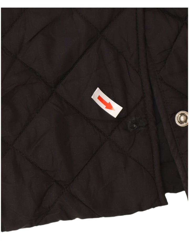 Zara Manteau matelassé pour femme UK 16 Large Noir