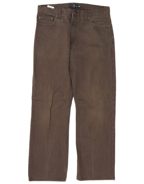 Marks & Spencer Mens Blue Harbour Straight Jeans W34 L29 Grey Cotton