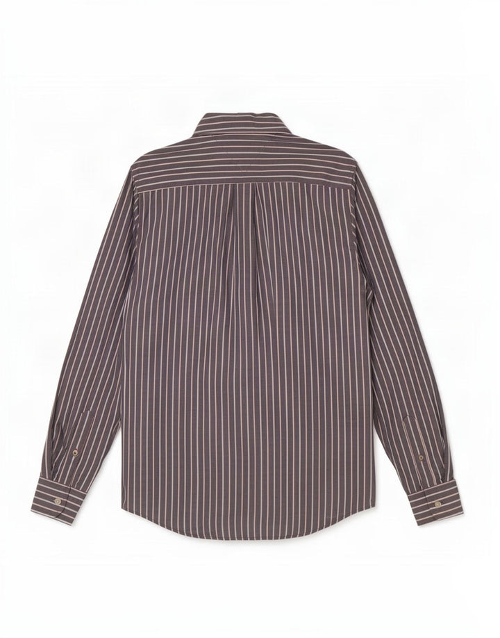 Tommy Hilfiger Chemise Homme Petit Gris Coton à Rayures