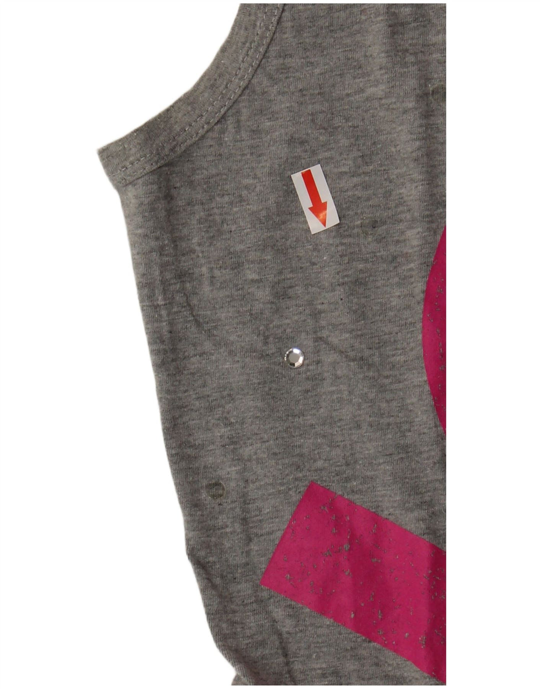 Richmond Débardeur court graphique pour femme UK 12 Gris moyen