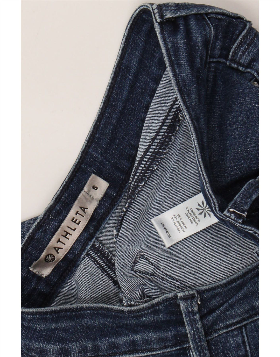 ATHLETA Jean skinny pour femme US 6 Medium W30 L29 Bleu Coton