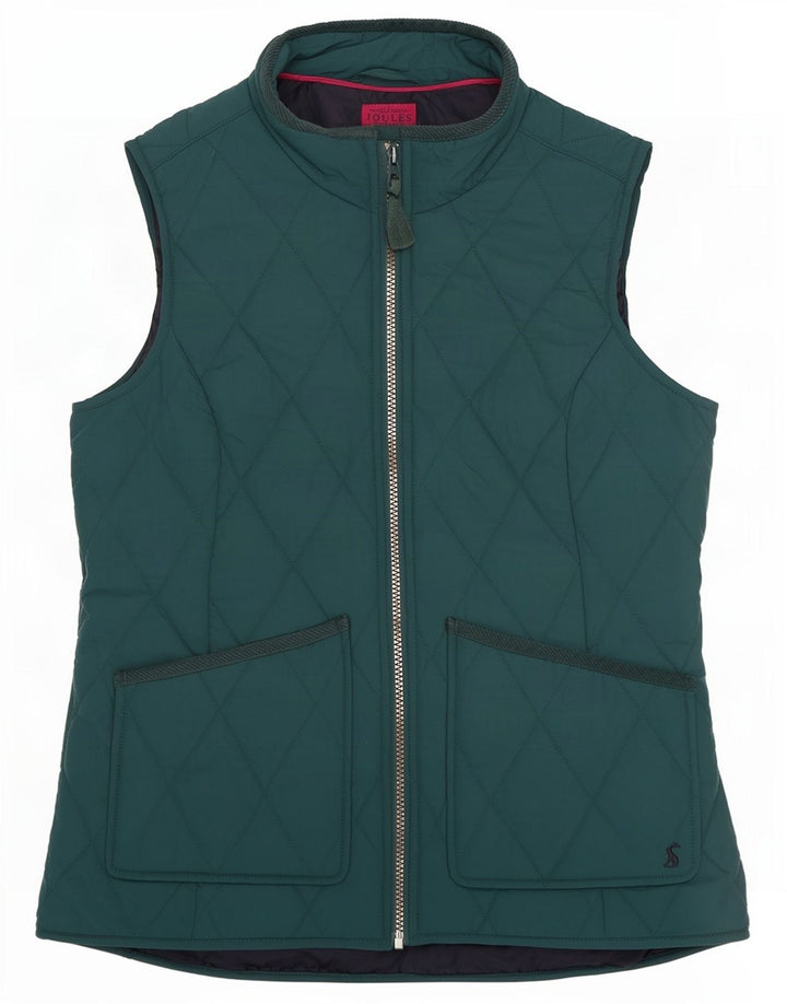 Joules Veste matelassée pour femme UK 12 Polyester vert moyen