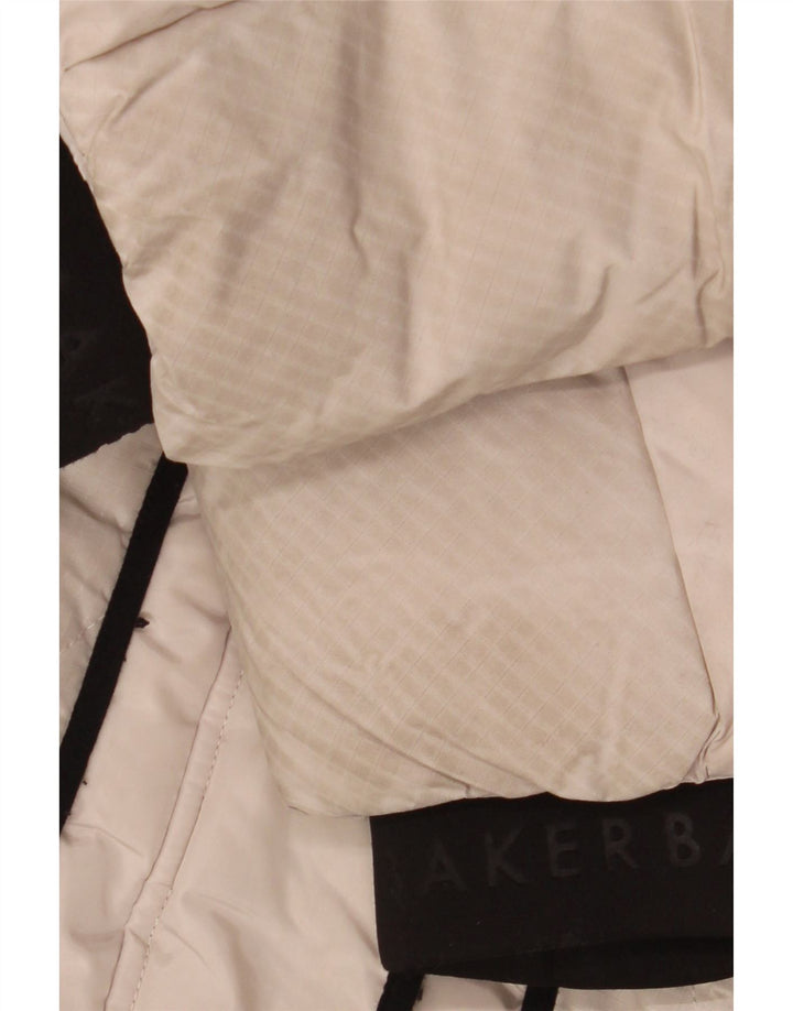 Ted Baker Manteau matelassé à capuche graphique pour fille 9-10 ans Beige Polyester