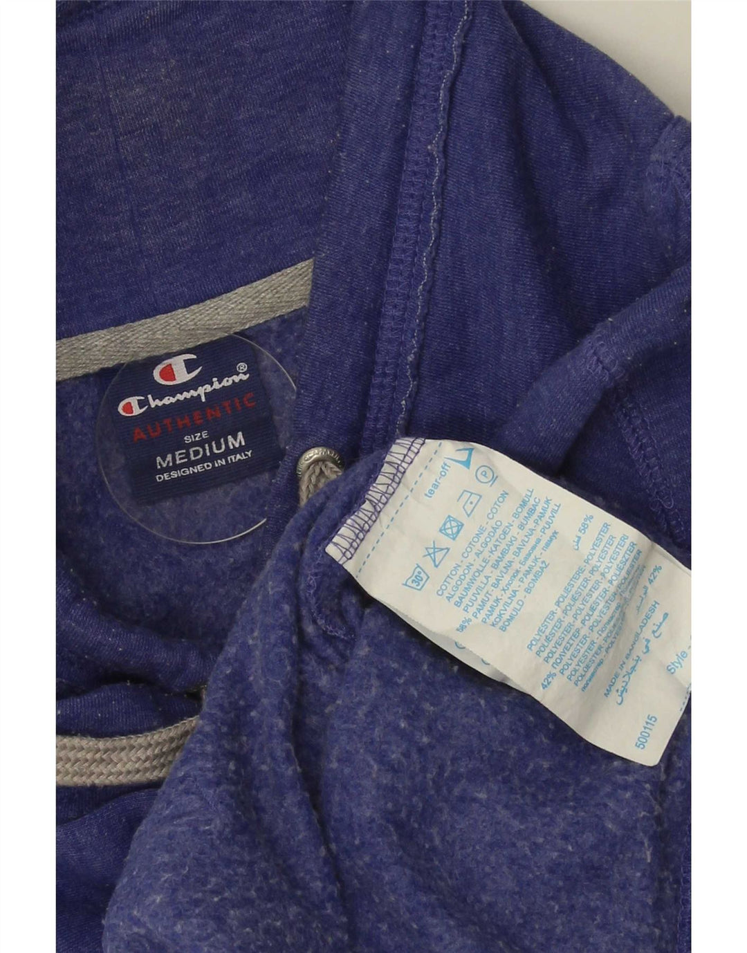 Champion Sweat-shirt graphique pour femme UK 14 Bleu moyen Coton