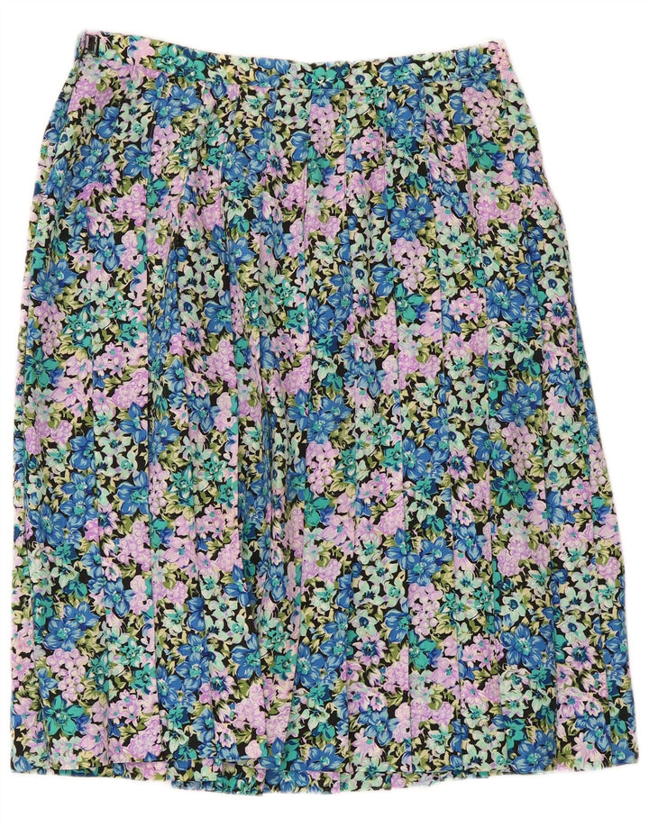 jupe plissée femme vintage W30 Medium Multicolore Floral