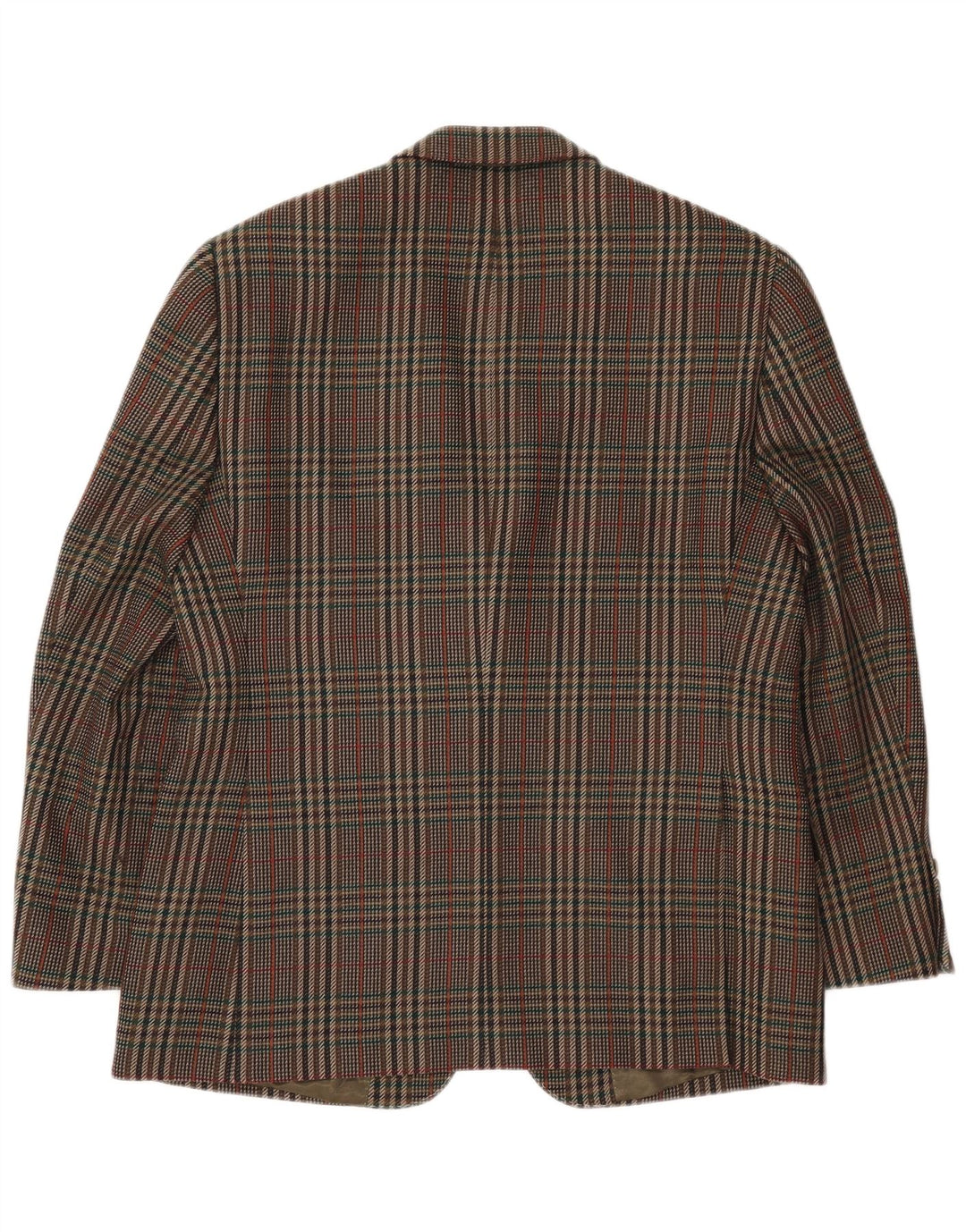 MAGEE Veste blazer à 2 boutons pour homme UK 38 Kaki pied-de-poule moyen