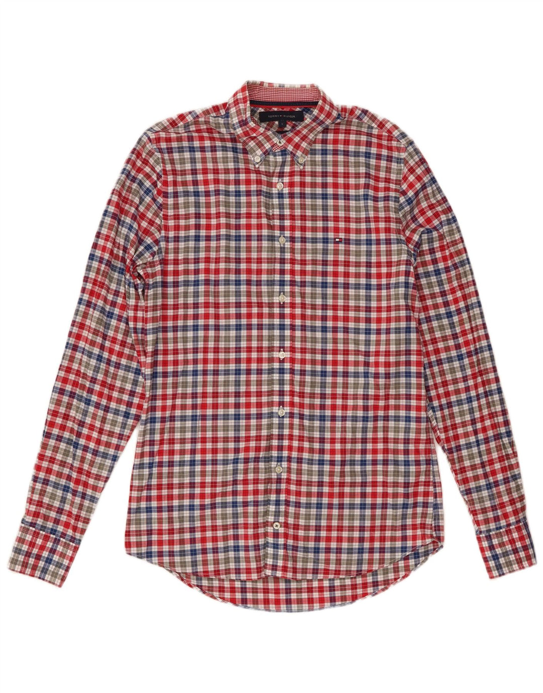 Tommy Hilfiger Chemise Slim Fit Petit Coton Vichy Multicolore Homme