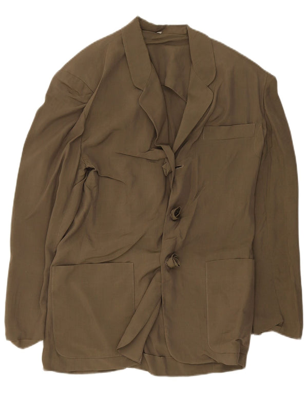 Veste Blazer Femme Vintage EU 40 Vert Moyen