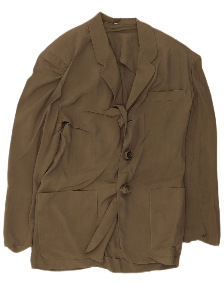 Veste Blazer Femme Vintage EU 40 Vert Moyen