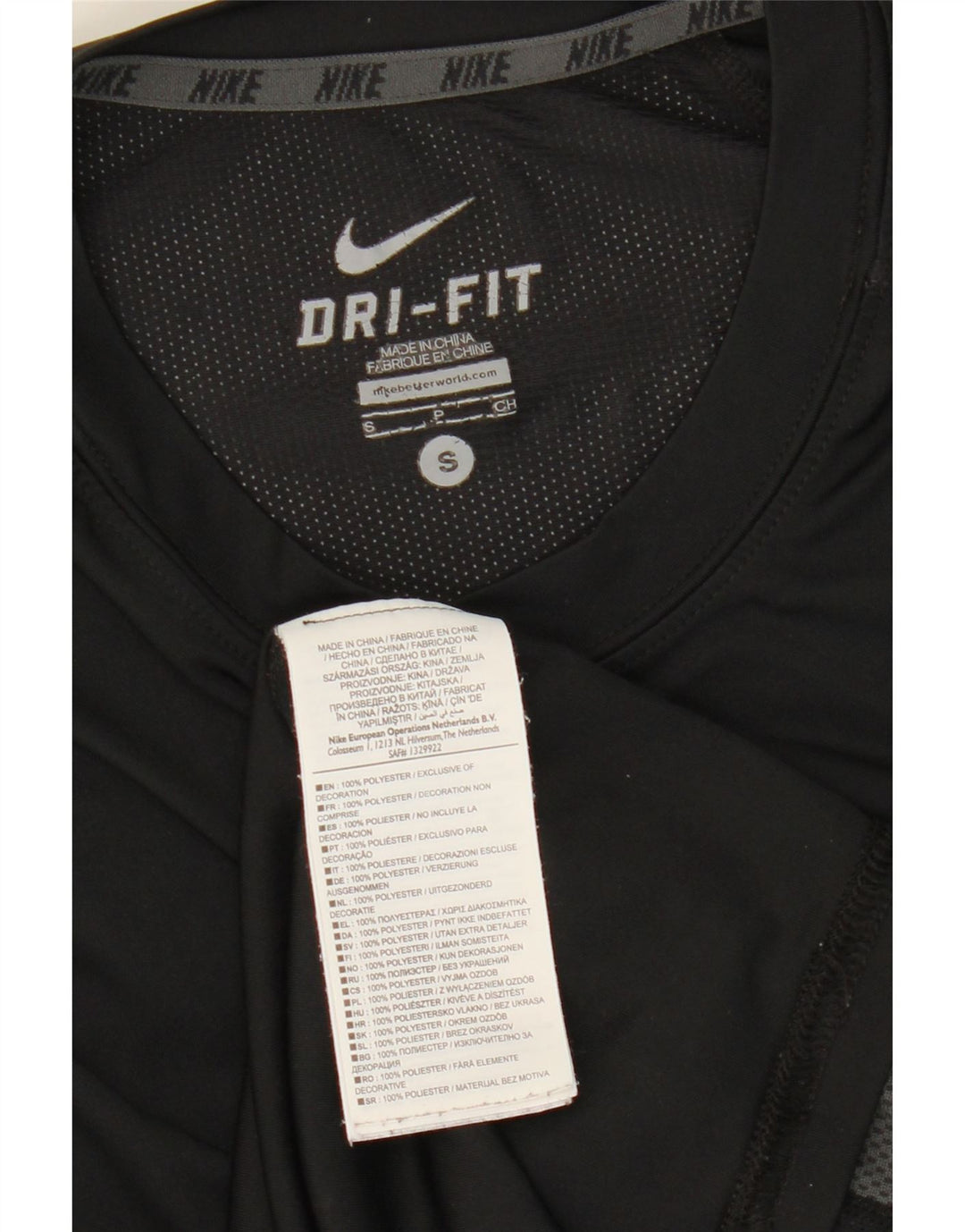 Nike Hommes Dri Fit Débardeur Petit Noir Colorblock Polyester