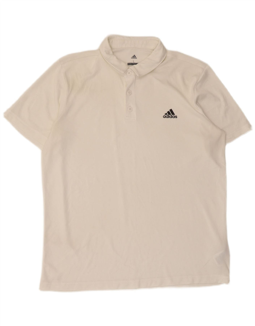 Adidas Hommes Climalite Polo Grand Blanc Polyester