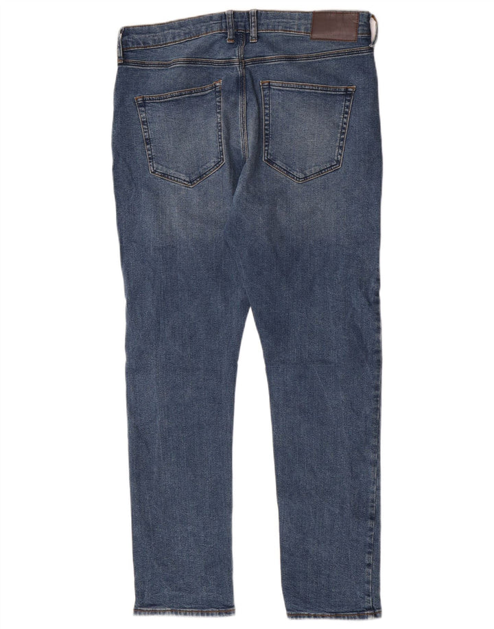 French Connection Jean Slim Homme W34 L30 Bleu Coton
