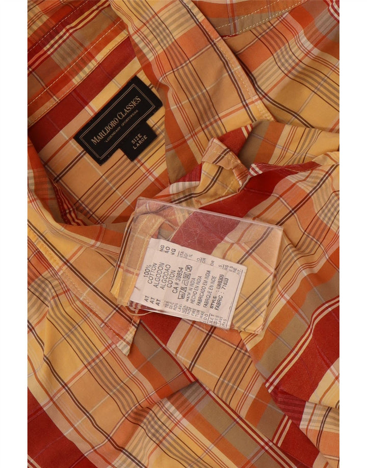 Marlboro Classics Chemise Homme Grand Carreau Multicolore