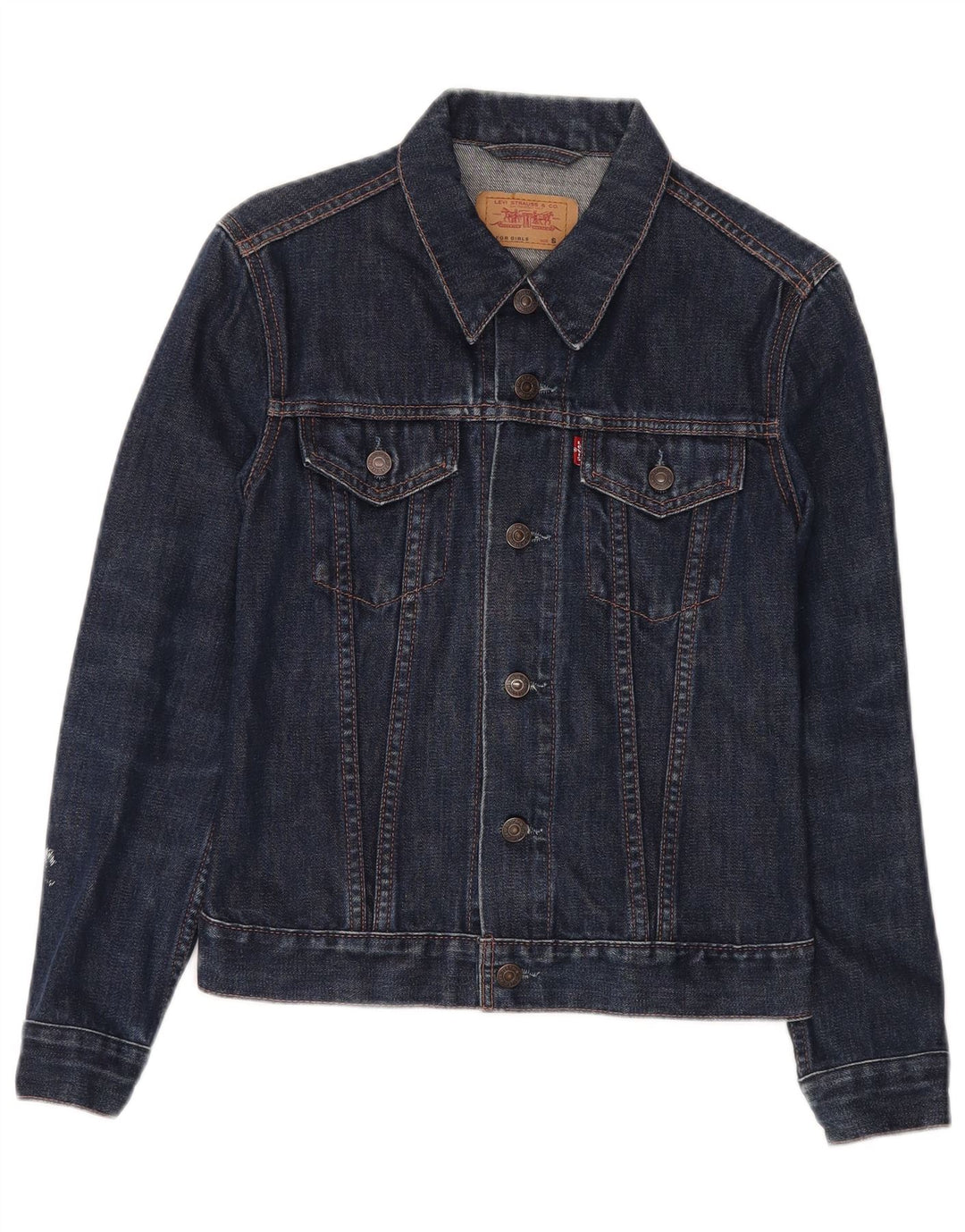 LEVI'S Veste en Jean Fille 9-10 Ans Petit Bleu Marine Coton