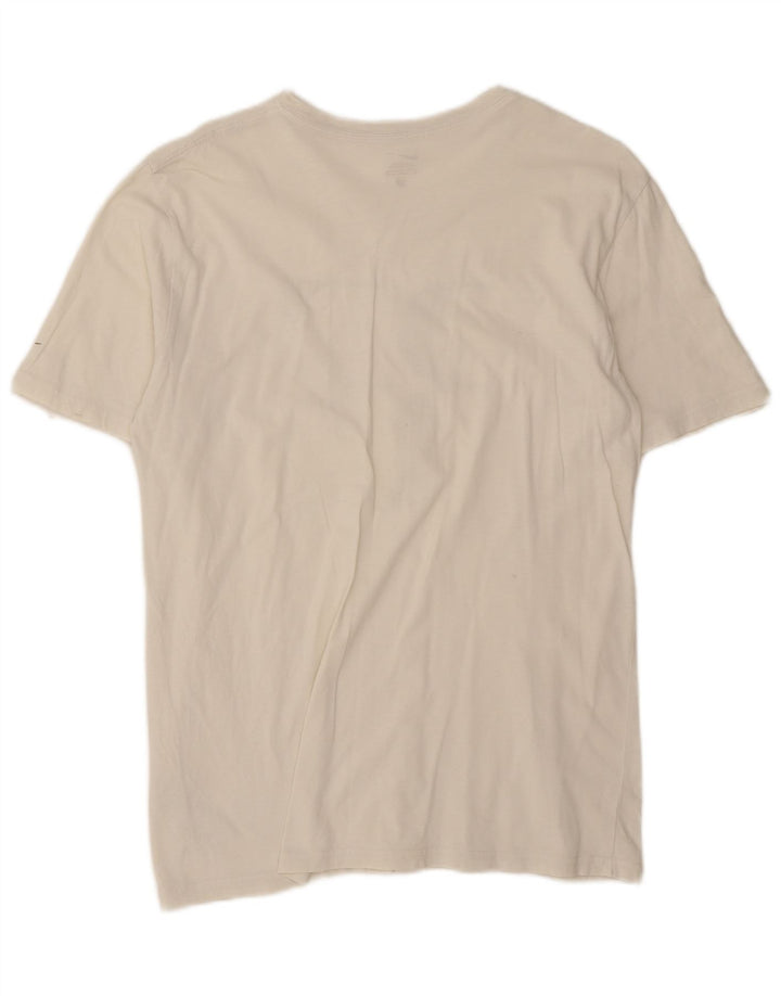 Nike Hommes Roger Federer Graphic T-Shirt Top Blanc Moyen Coton