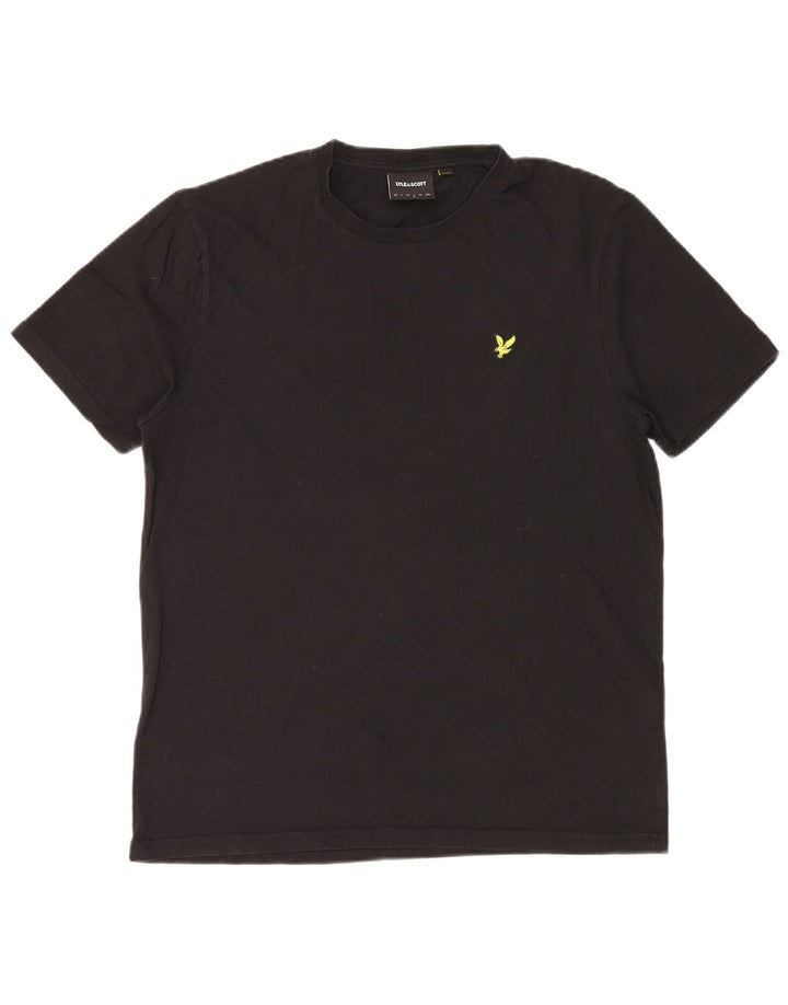 Lyle & Scott T-Shirt Homme Haut Large Noir Coton