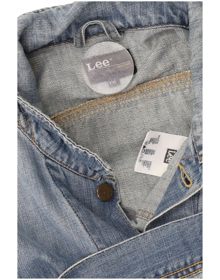 Lee Veste en Jean Homme UK 44 2XL Bleu Coton