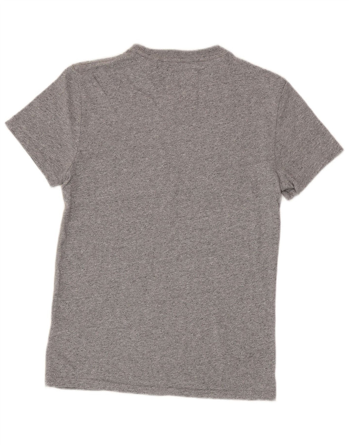 Superdry T-Shirt Graphique Homme Petit Gris Moucheté Coton