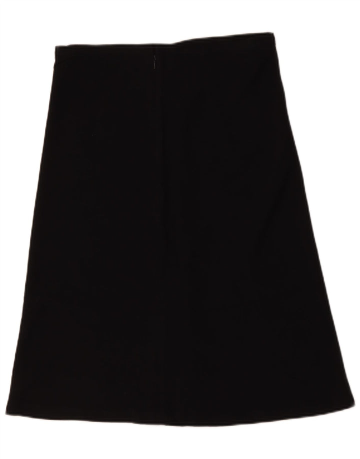 vintage Femme Jupe A-Line W30 Viscose Noir Moyen