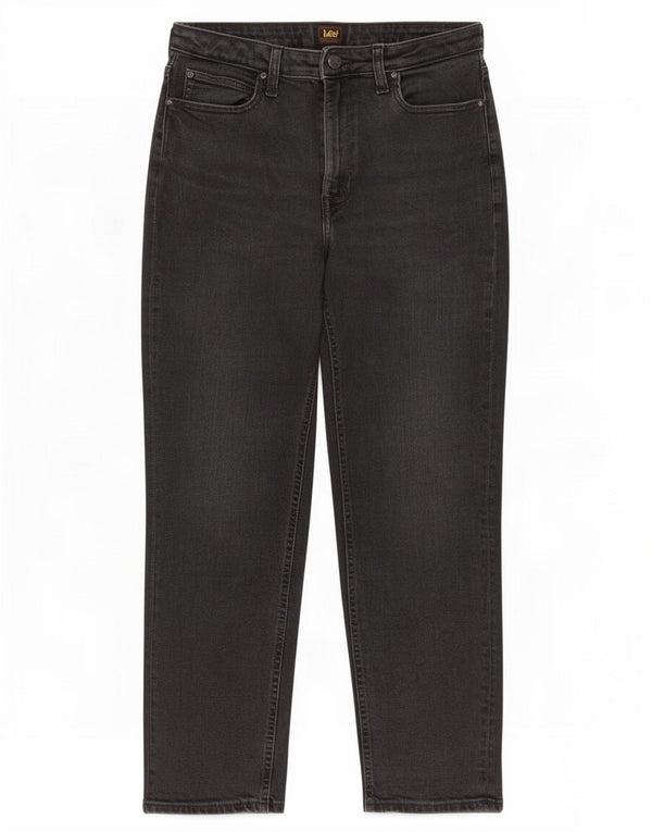 Lee Jean Droit Carol Femme W32 L26 Gris Coton
