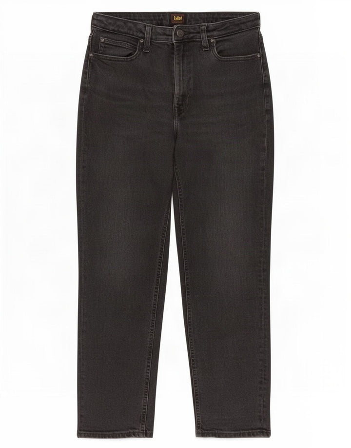 Lee Jean Droit Carol Femme W32 L26 Gris Coton