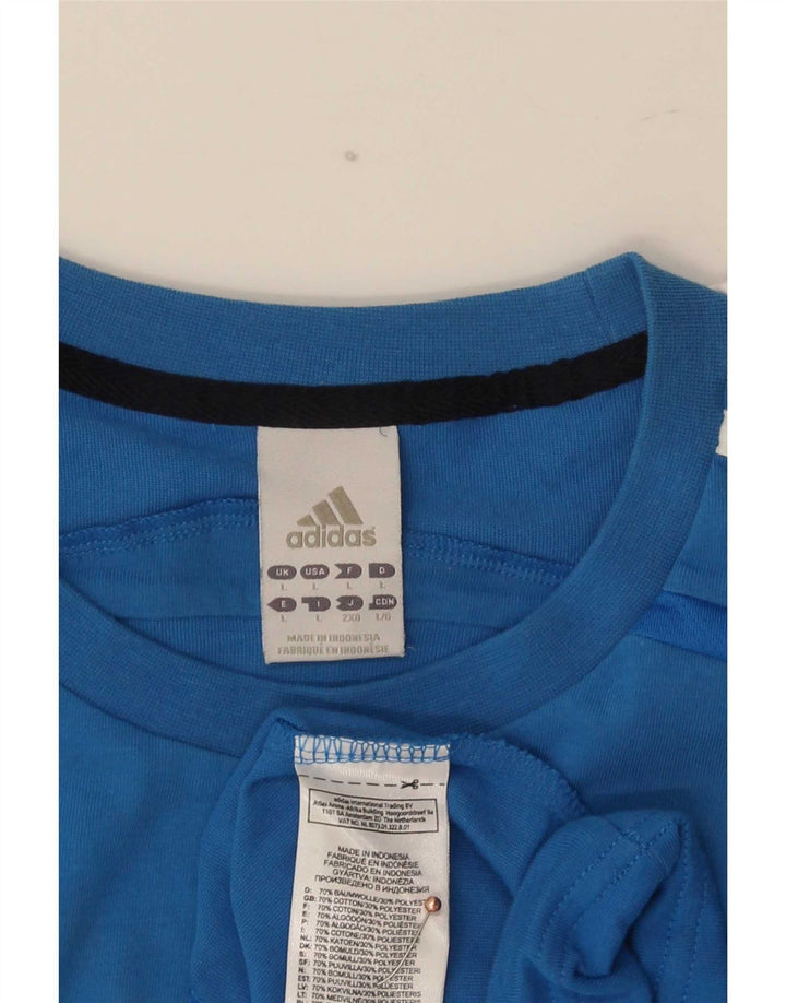 Adidas Hommes Climalite Débardeur Grand Bleu Colorblock Coton