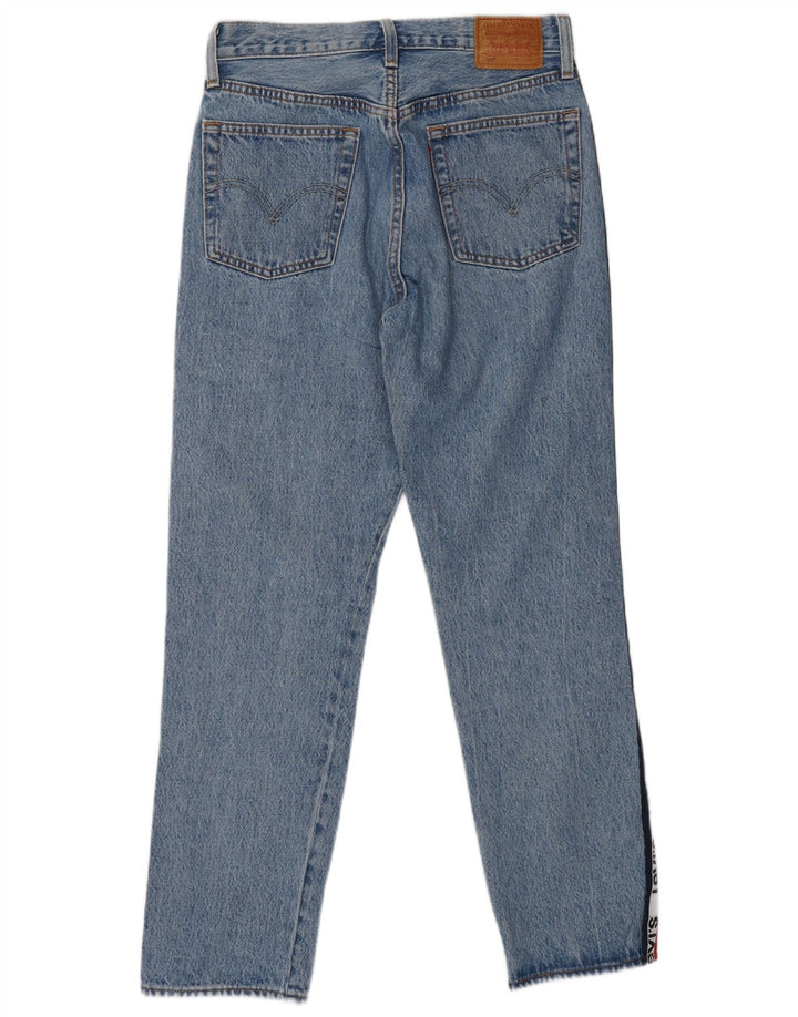 LEVI'S Jean Droit 501 Graphic Femme W28 L27 Bleu