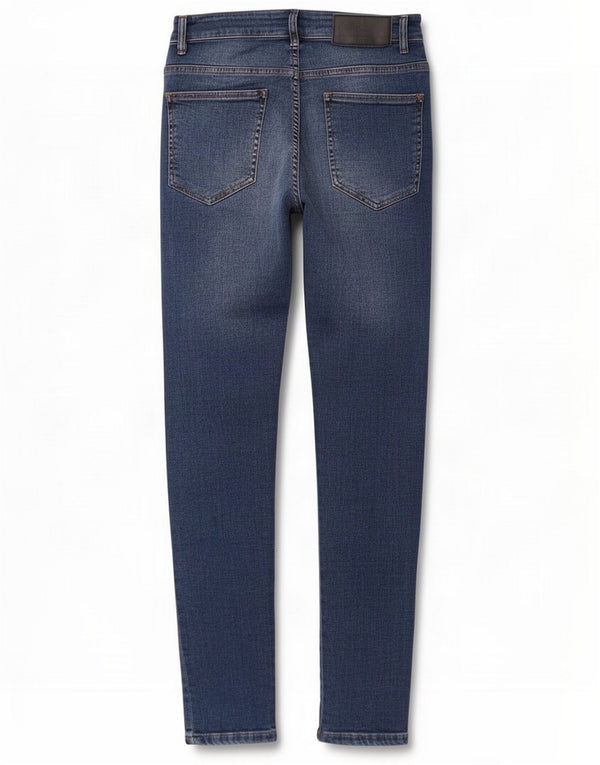 Zara Jean Slim Femme EU 40 Medium W31 L30 Bleu Coton