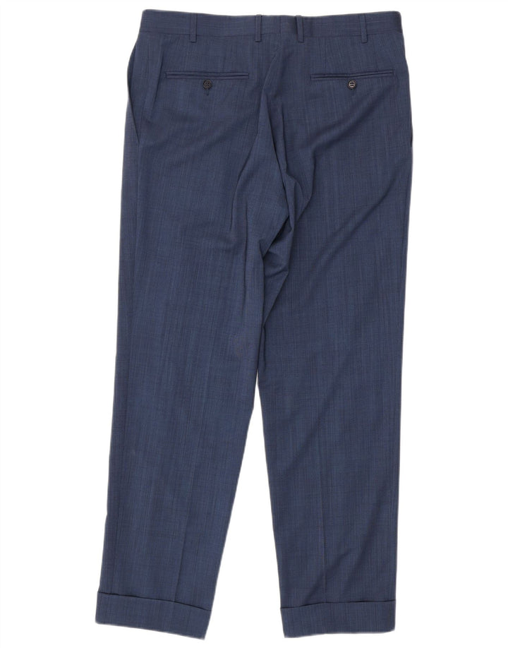 Canali Costume 2 pièces 2 boutons pour homme IT 50 Large W34 L30 Laine bleu marine