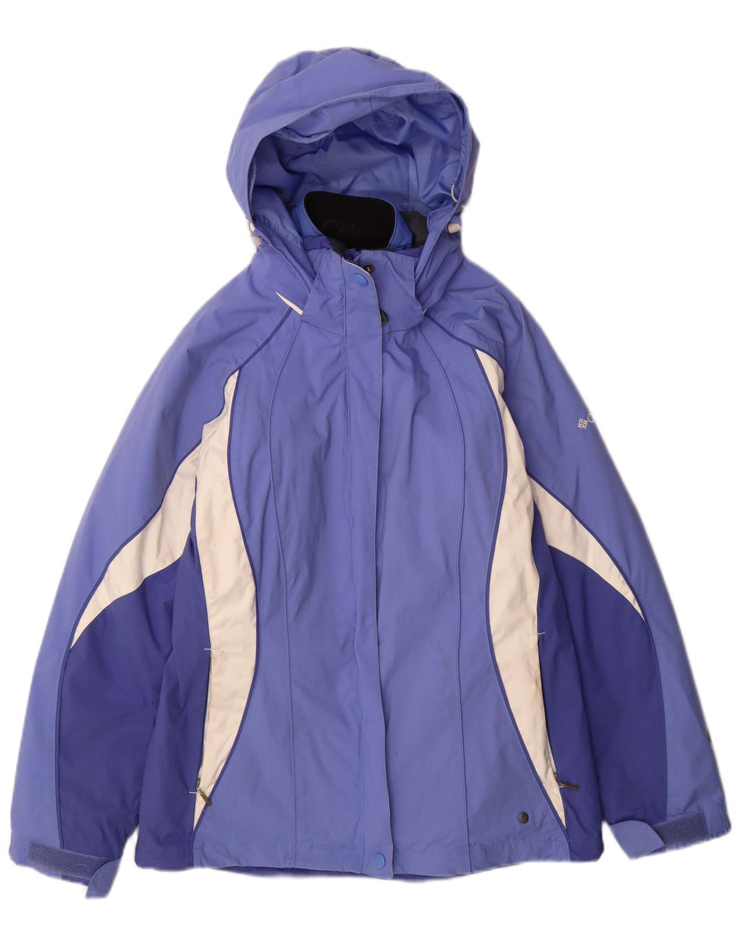 Columbia Veste coupe-vent Interchange pour femme UK 10 Small Bleu Colorblock