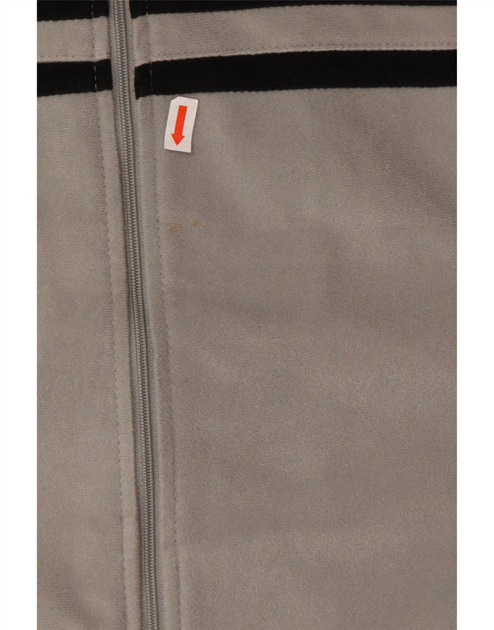 Kappa Veste de Survêtement Homme Gris Moyen Polyester Colorblock