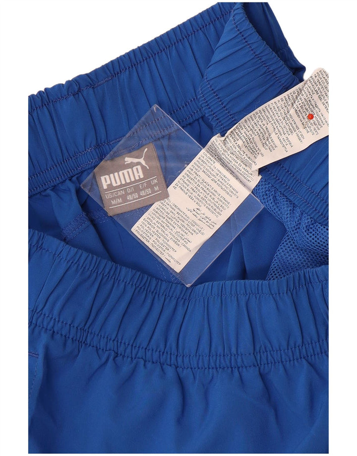 Puma Short de Sport Homme Bleu Moyen Polyester