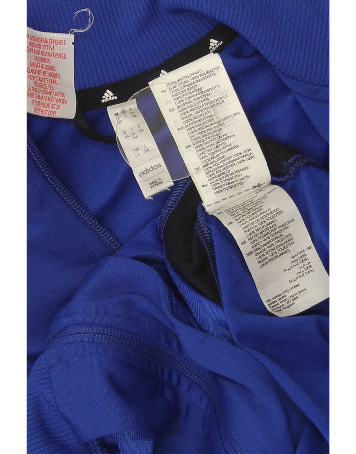 Adidas Veste de Survêtement Garçon 13-14 Ans Bleu Colorblock Polyester