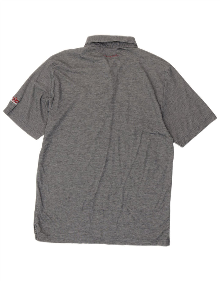 Travis Mathew Polo Homme Coton Rayé Gris Moyen