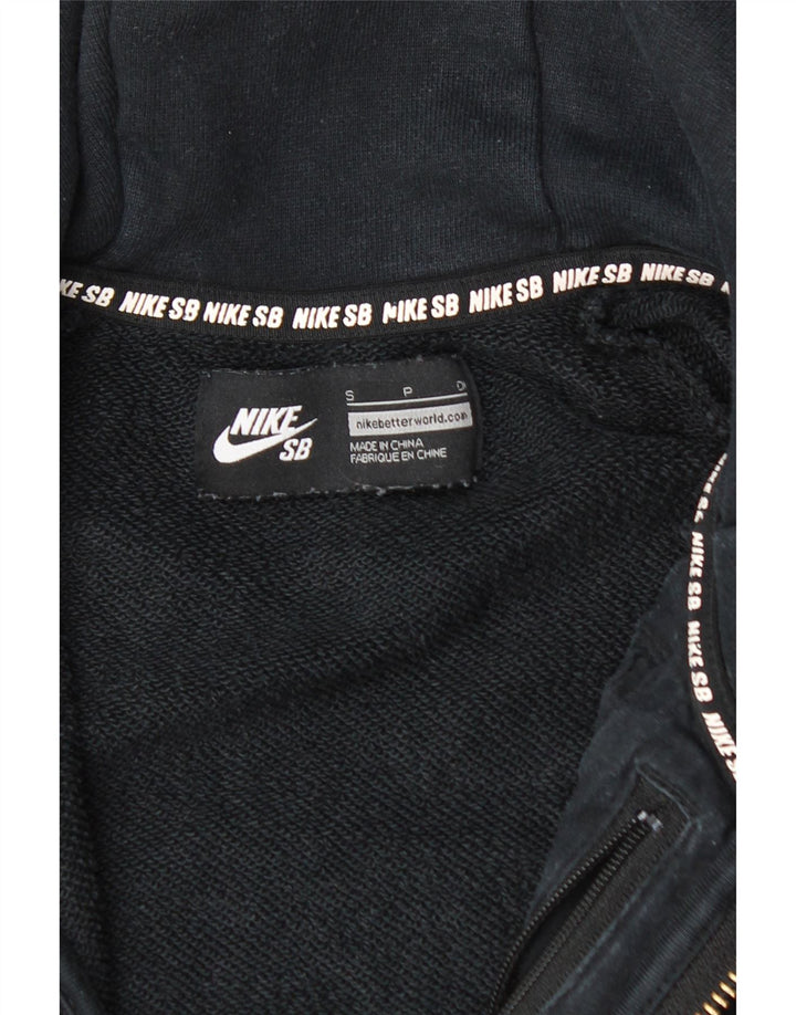 NIKE Pull à capuche zippé pour homme Petit coton noir