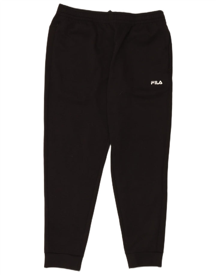 FILA Pantalon de Survêtement Homme Joggers Large Noir Polyester