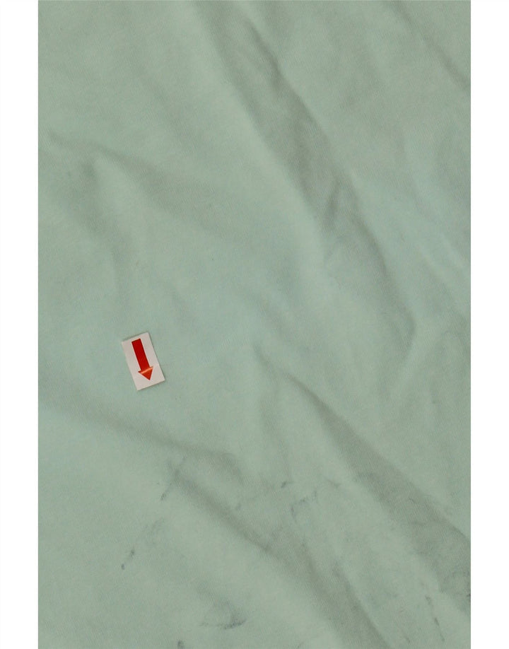 NEW BALANCE T-shirt graphique pour femme UK 14 Coton vert moyen