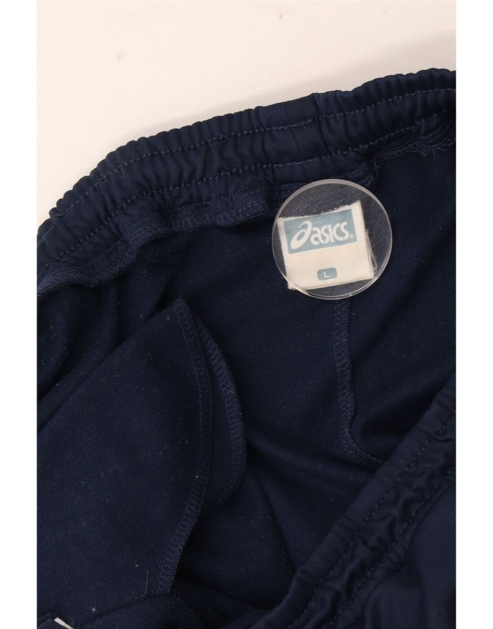 Asics Pantalon De Survêtement Homme Large Bleu Marine Polyester