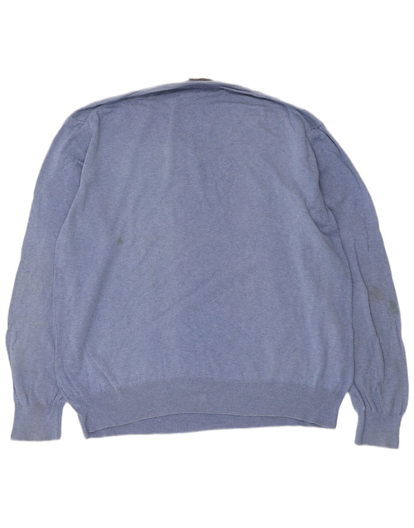 Marlboro Classics Pull col V pour homme 2XL Bleu