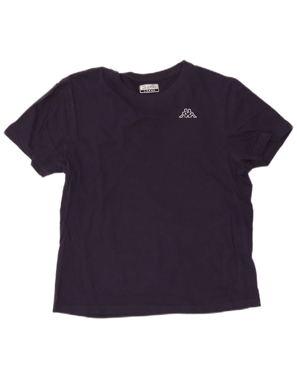 Kappa T-Shirt Homme Top Large Bleu Marine Coton