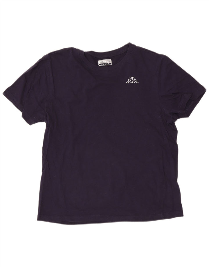 Kappa T-Shirt Homme Top Large Bleu Marine Coton