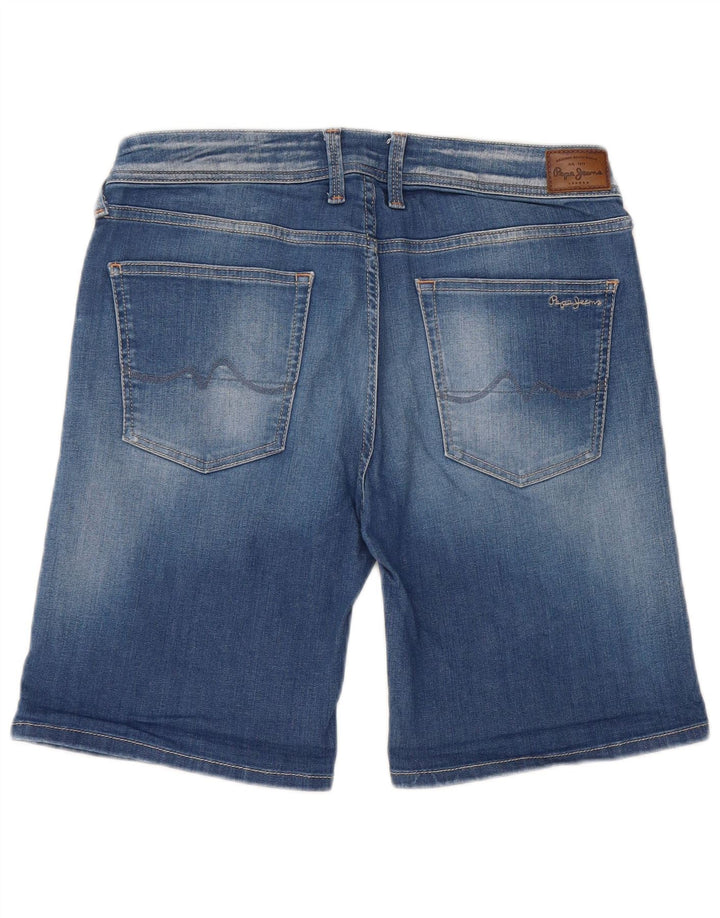 PEPE JEANS Short en Jean Coupe Regular Femme W30 Bleu Moyen Coton