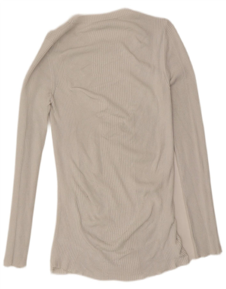 French Connection Haut à manches longues pour femme UK 10 Small Blanc