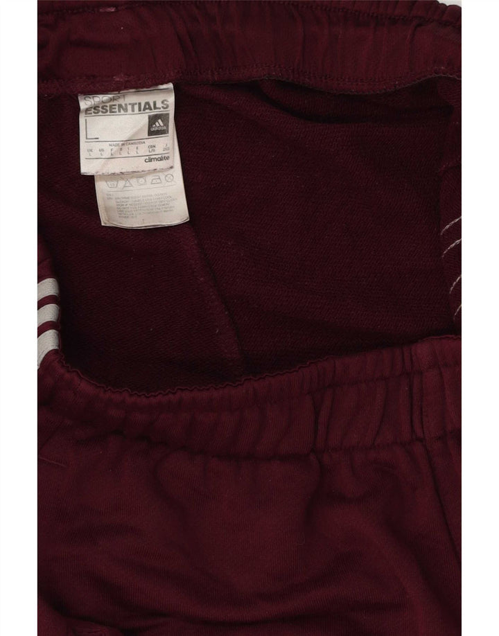 Adidas Short de sport Climalite pour homme Taille L en polyester bordeaux