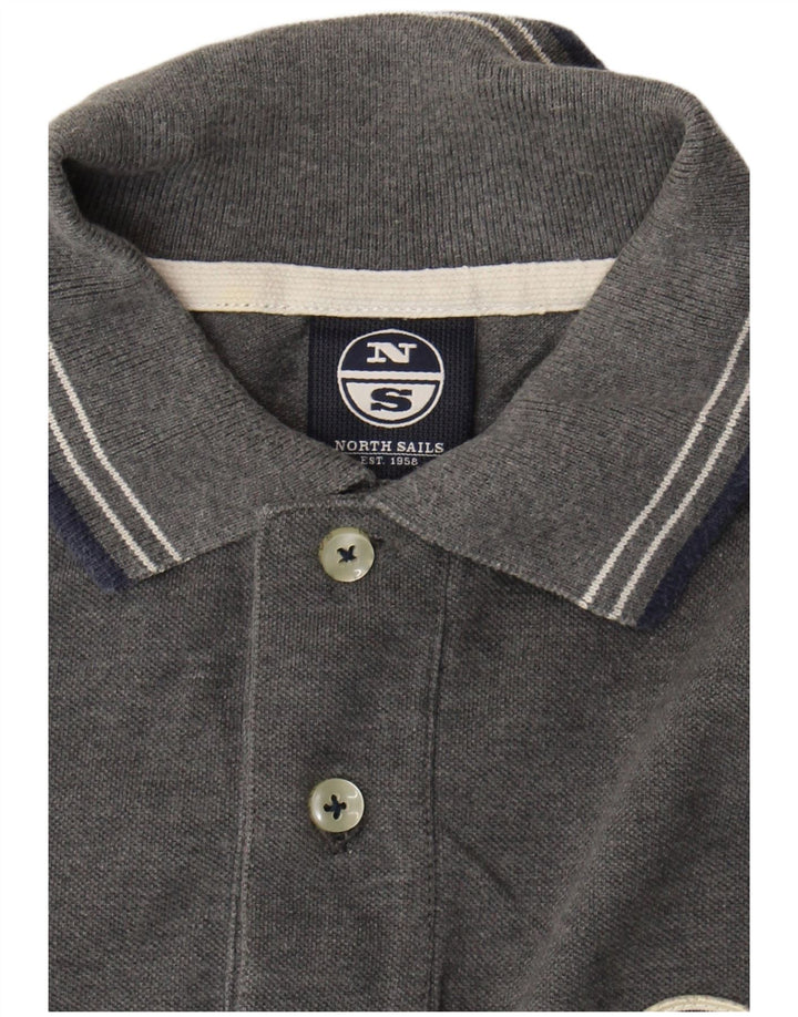 North Sails Polo Homme Gris Moyen Coton